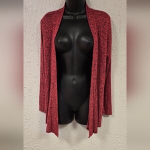 Rachel Maroon Open Front Cardigan